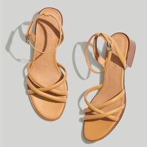 Madewell Gena Ankle Strap Sandals 8.5